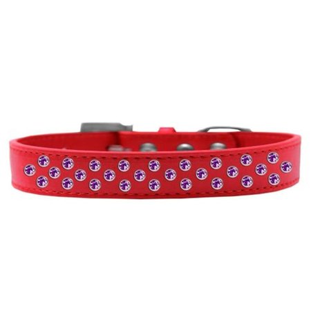 UNCONDITIONAL LOVE Sprinkles Purple Crystals Dog CollarRed Size 12 UN955308